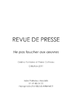 REVUE DE PRESSE